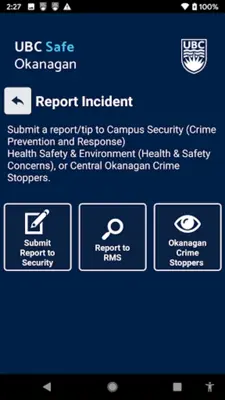 UBC Safe Okanagan android App screenshot 6