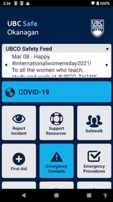 UBC Safe Okanagan android App screenshot 7